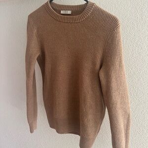 AYR Tan 100% Merino Wool Sweater